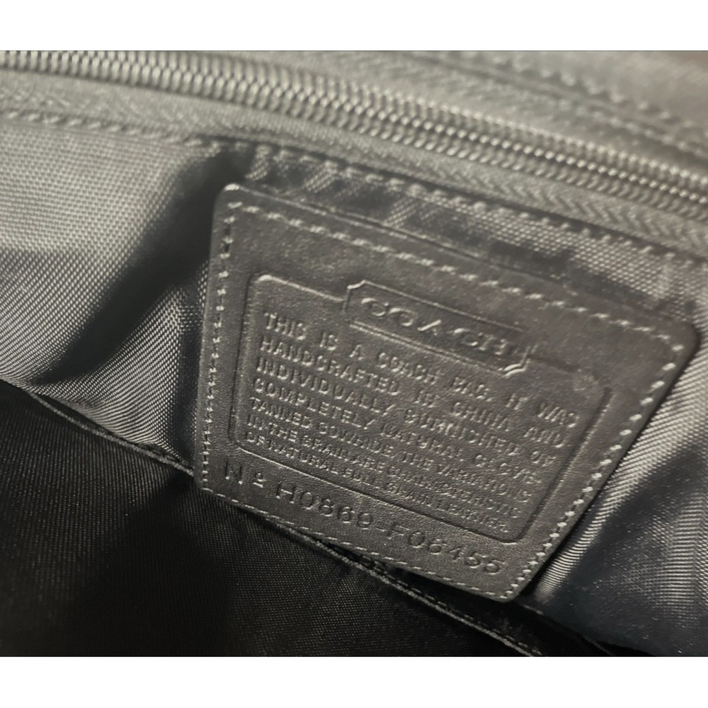 Vintage COACH F06455 Thompson Black Leather Briefcase Laptop Messenger Bag - Picture 3 of 16